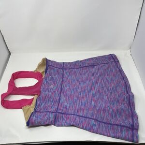 lululemon athletica Purple Multi Skirt with Pink Straps